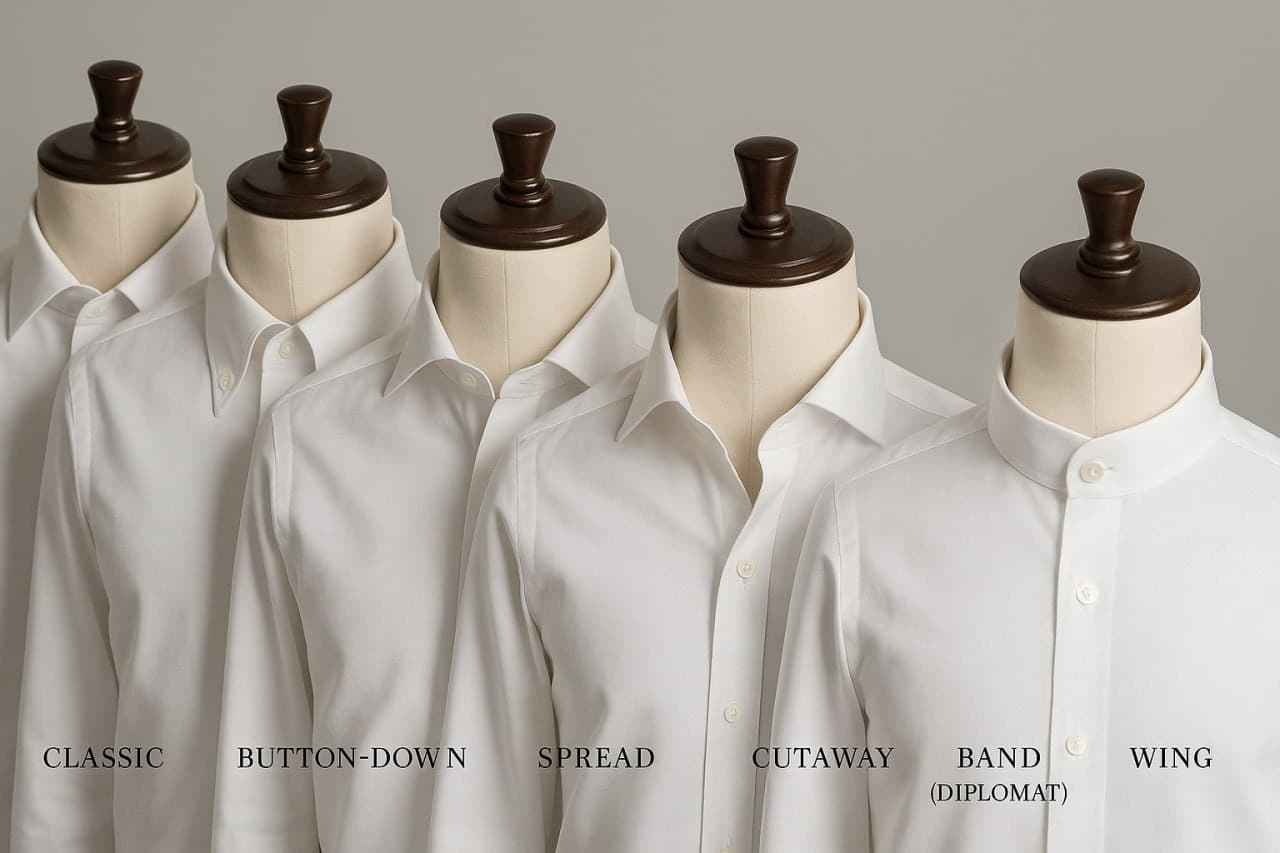 انواع یقه‌ در پیراهن مردانه کلاسیک: بررسی مدل‌های رسمی، مدرن و اسپرت