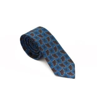 کراوات طرح‌دار آبی مردانه پیرکاردین | شیک و رسمی