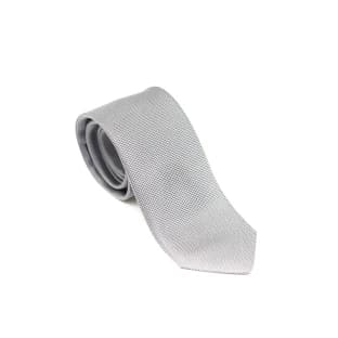کراوات مردانه نقره‌ای طرح‌دار