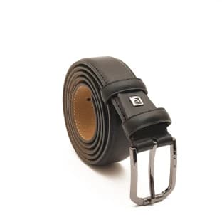 کمربند مردانه چرمی مشکی ساده