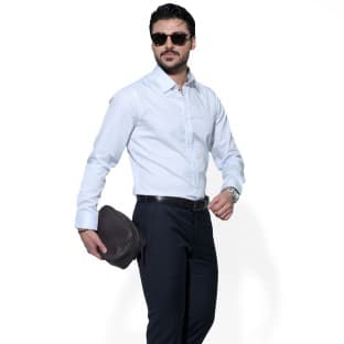 پیراهن مردانه آبی روشن
