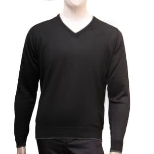 پلیور یقه هفت مردانه – مدل بافت ریز