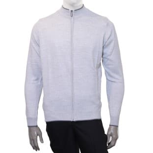 پلیور بافت مردانه تمام‌زیپ