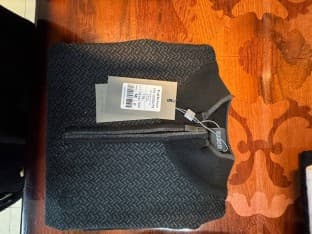 پلیور نیم زیپ طرحدار - POT6291