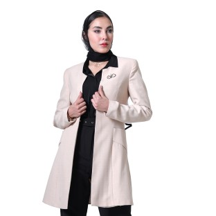 مانتو زنانه کرم روشن